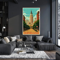 Discover Cleveland's Architectural Charm Poster