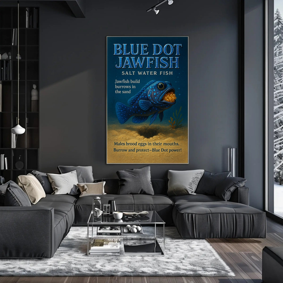 Blue Dot Jawfish Poster