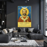 Saint Fabian Poster PosterGoat