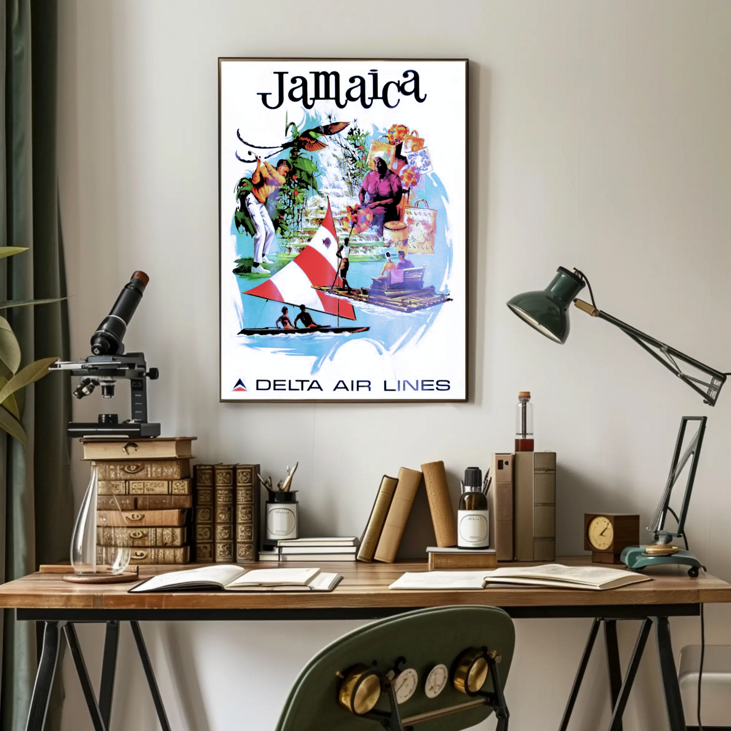 Jamaica Vintage Poster - Delta Air Lines