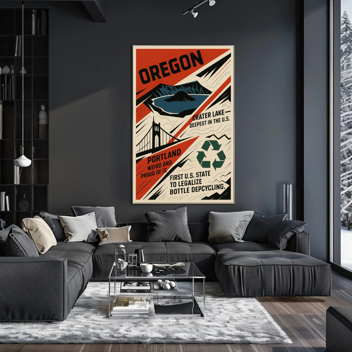 Oregon Highlights And Achievements Poster