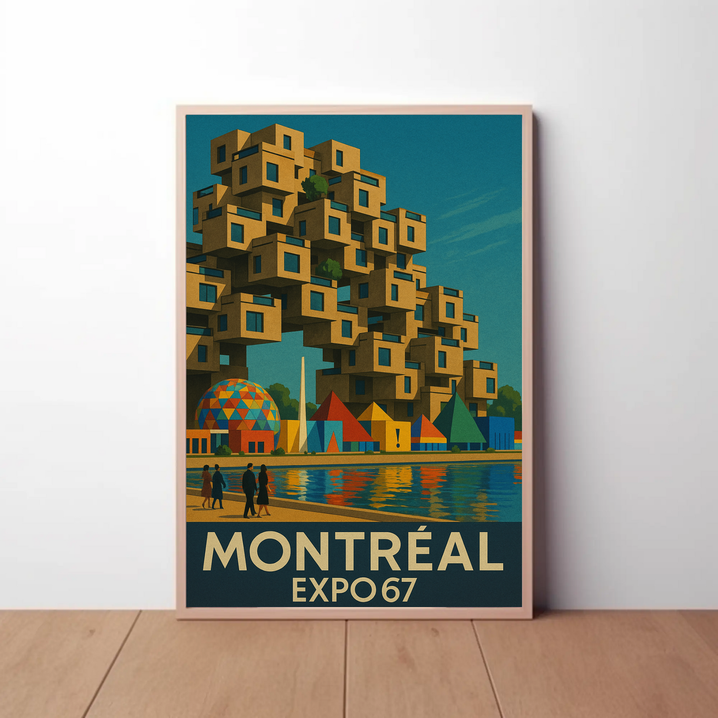 Montreal Expo 67 Habitat Travel Poster