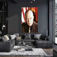 Wartime General Eisenhower Portrait Poster