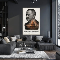 Lyndon B. Johnson 36th President of the United States Reflections Poster