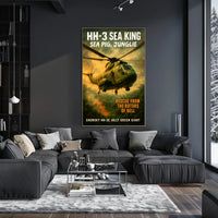 HH-3 Sea King Rescue from the Rotors of Hell Poster PosterGoat