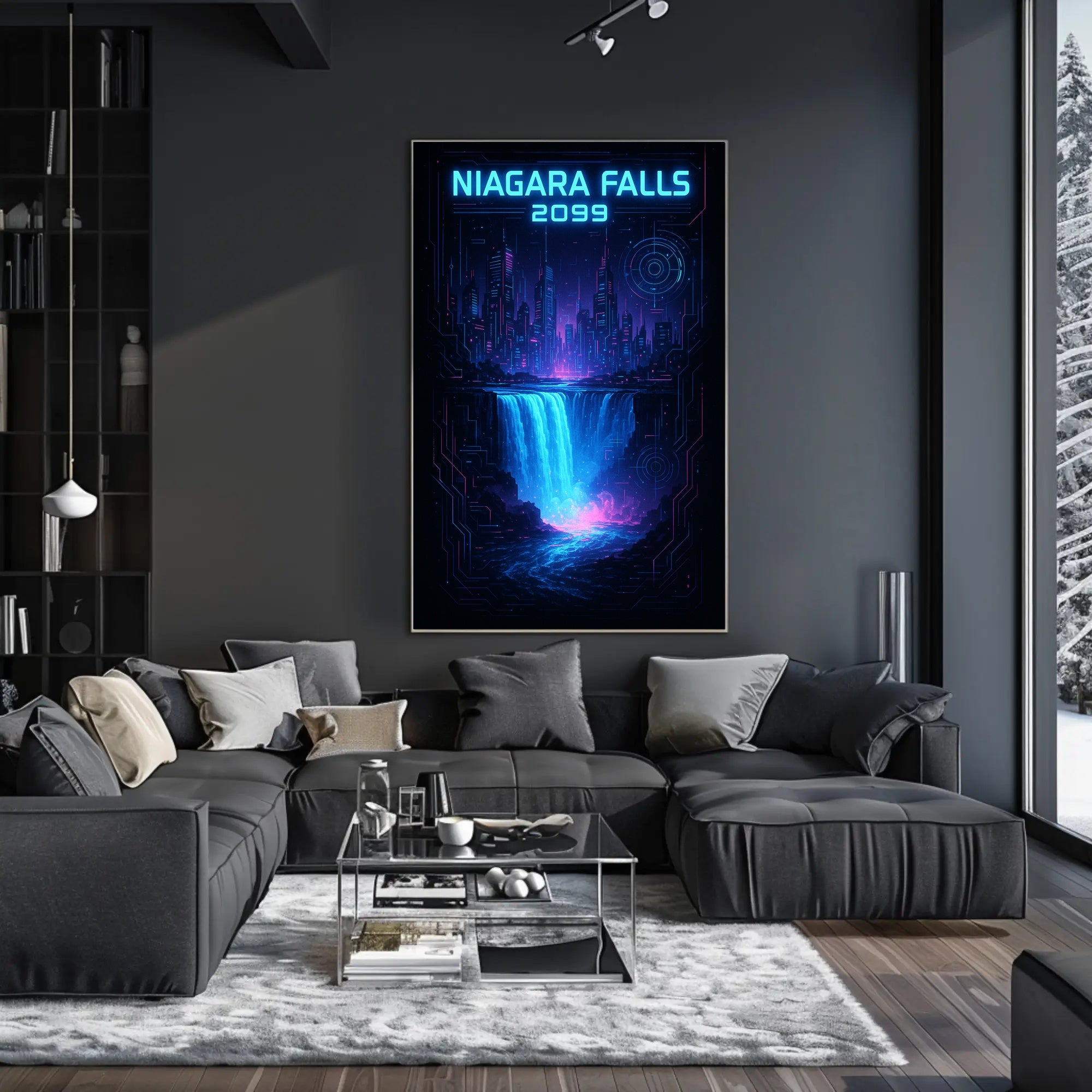 Niagara Falls 2099 Poster PosterGoat