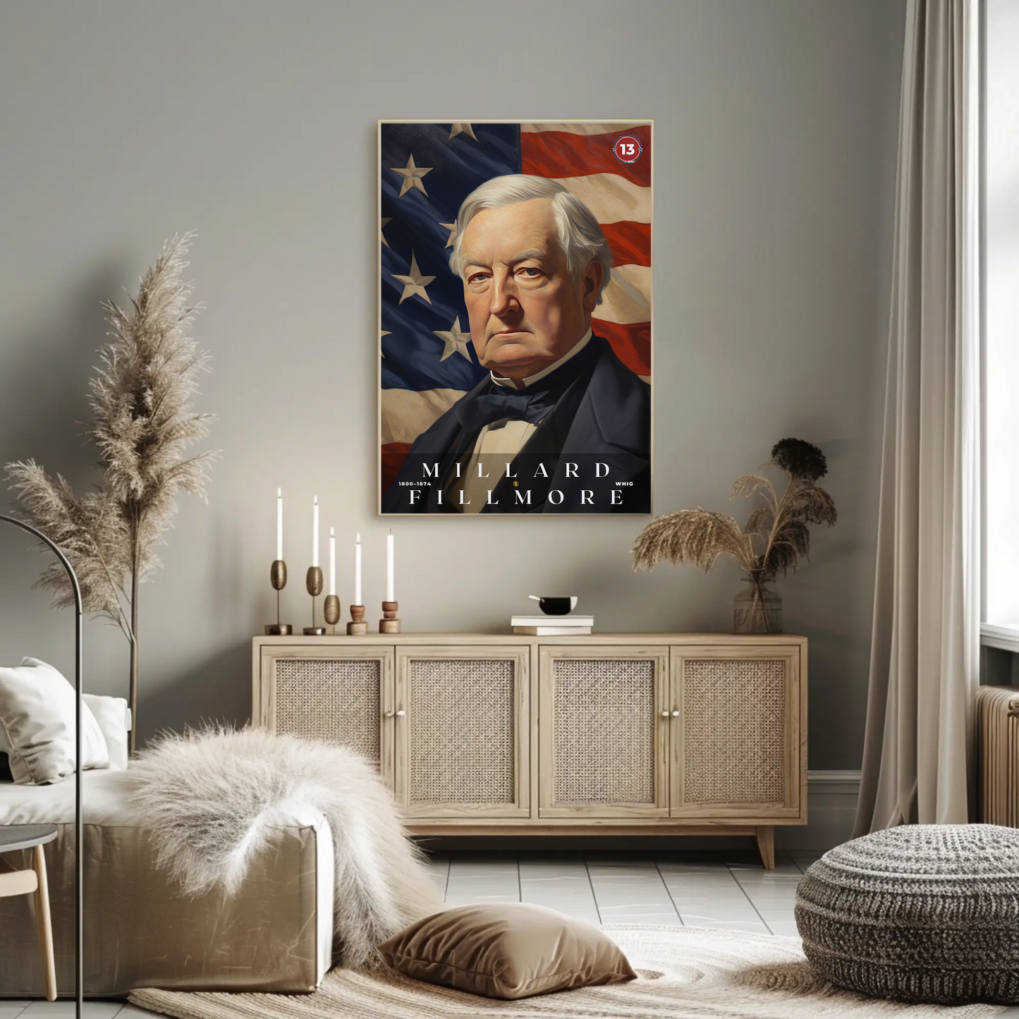 Millard Fillmore 13th President Of The United States Portrait