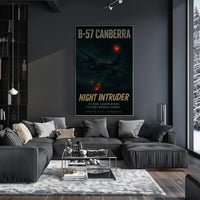 Martin B-57 Canberra Night Intruder Military Aircraft Poster