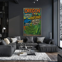 Oregon Highlights Poster
