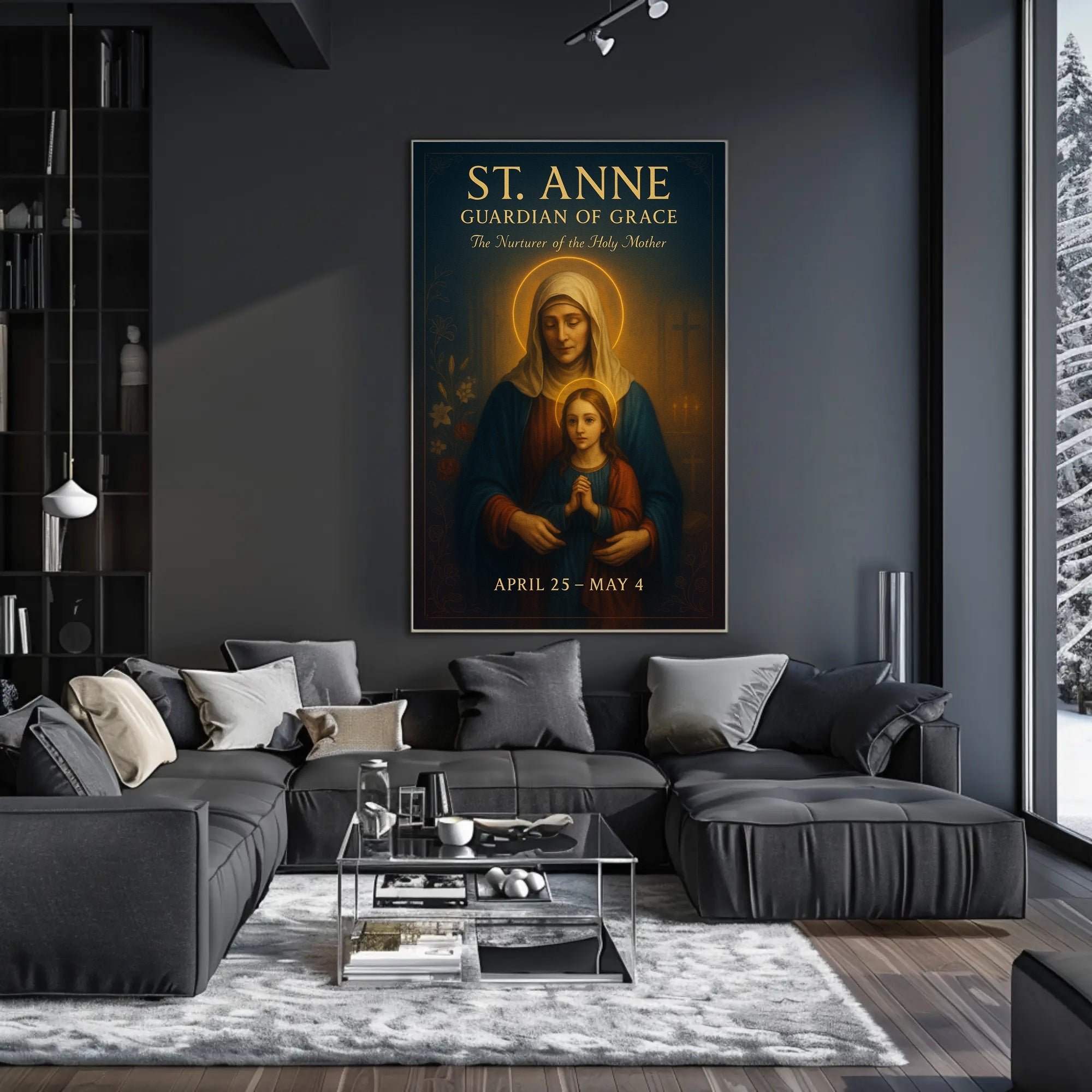 St. Anne Devotional Masterpiece: Cultural or Heritage Poster PosterGoat