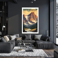 Rocky Mountain National Park Vintage Travel Poster