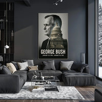George H. W. Bush 41st President of the United States Reflections Poster