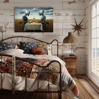 Surreal Tea Ceremony in Futuristic Sci-Fi Poster