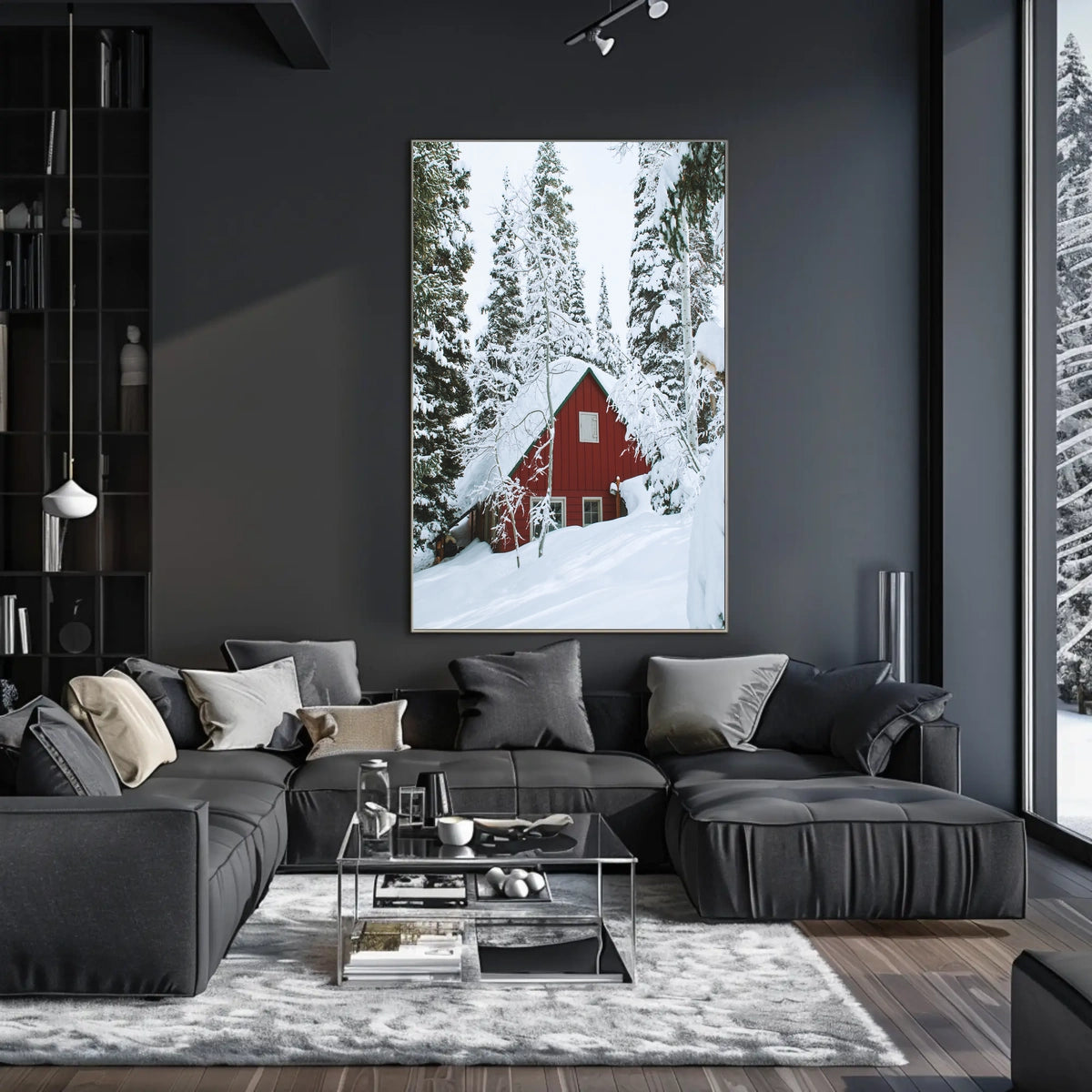 Winter Wonderland Cabin Poster