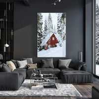 Winter Wonderland Cabin Poster