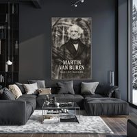 Martin Van Buren 8th President of the United States Double Exposure Poster
