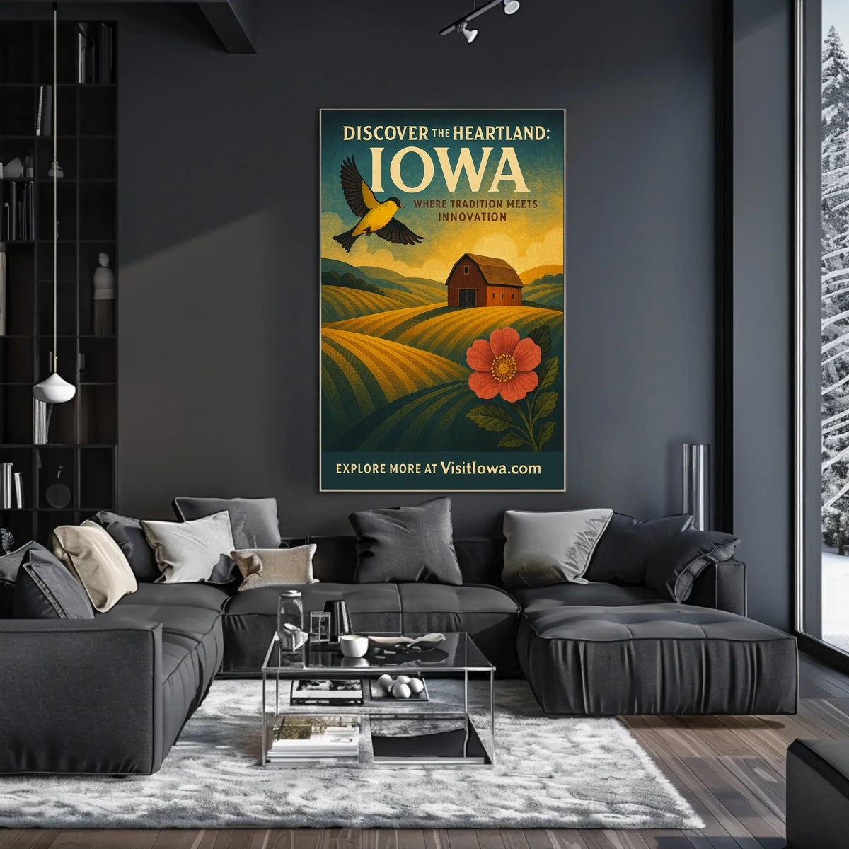 Discover the Heartland Iowa Poster