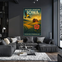 Discover the Heartland Iowa Poster