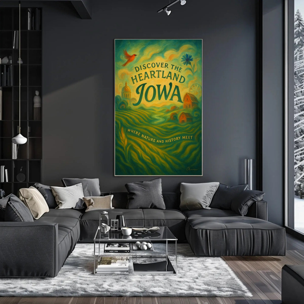 Discover the Heartland Iowa Poster