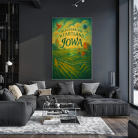 Discover the Heartland Iowa Poster