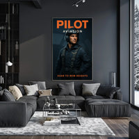 Pilot Aviation Soar to New Heights Poster