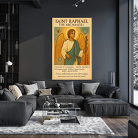 Saint Raphael the Archangel Spiritual Iconography Heritage Poster