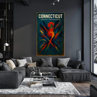 Connecticut Abstract Expressionism Poster PosterGoat