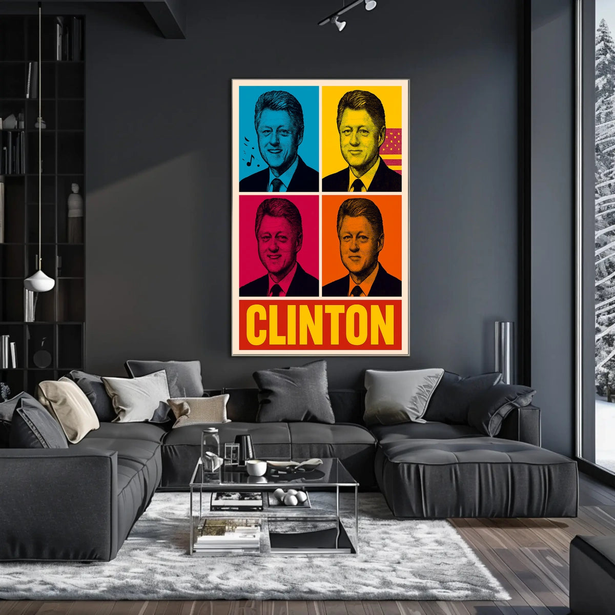 Clinton Pop Art Poster