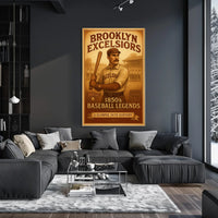 Brooklyn Excelsiors 1850s Baseball Legends Poster