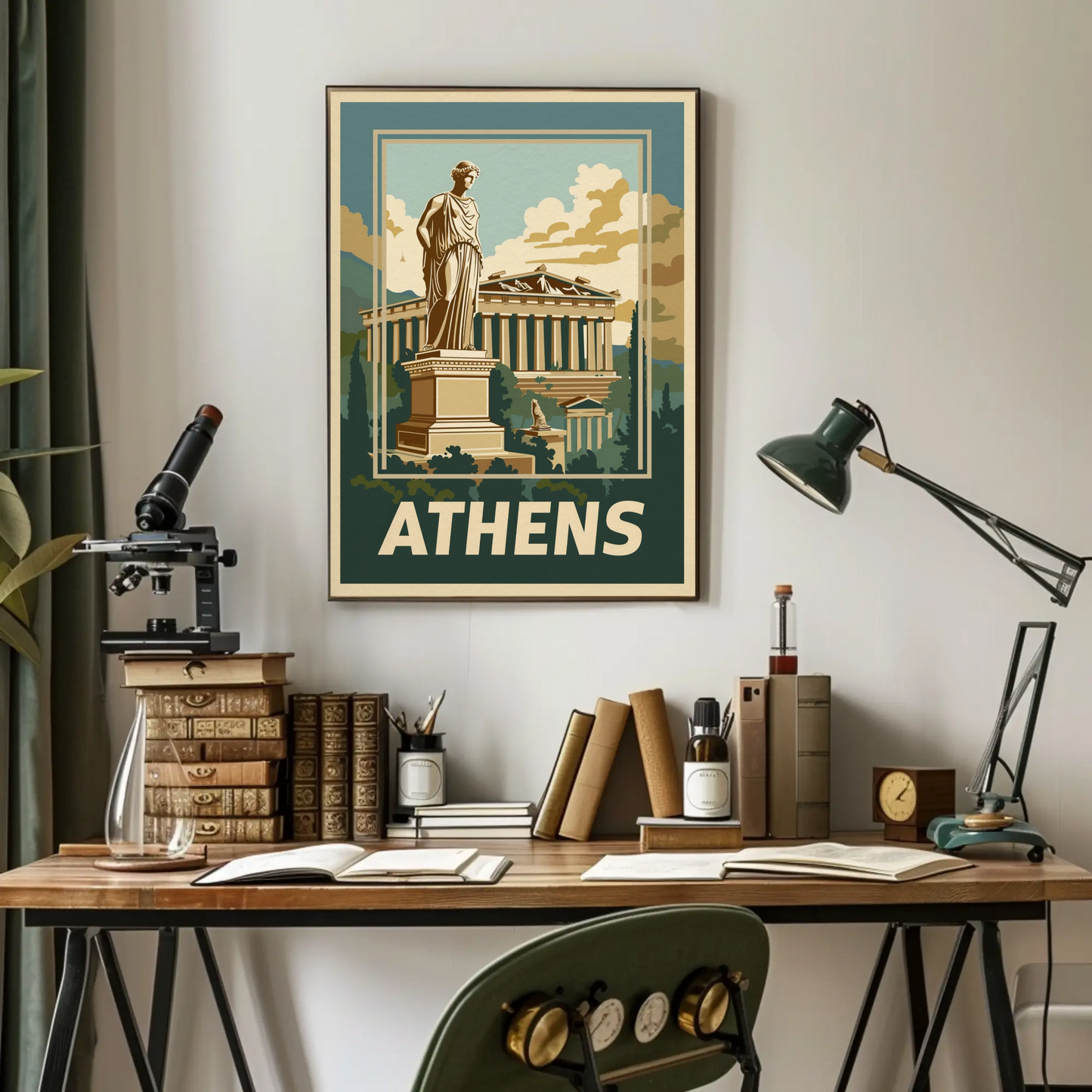 Athens Vintage Travel Poster
