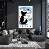 Vintage SAS Travel Poster: Explore Austria's Alpine Charm Travel Poster PosterGoat