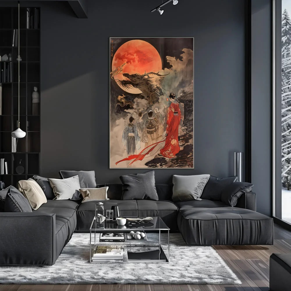 Vintage Urban Landscape Art Deco Poster