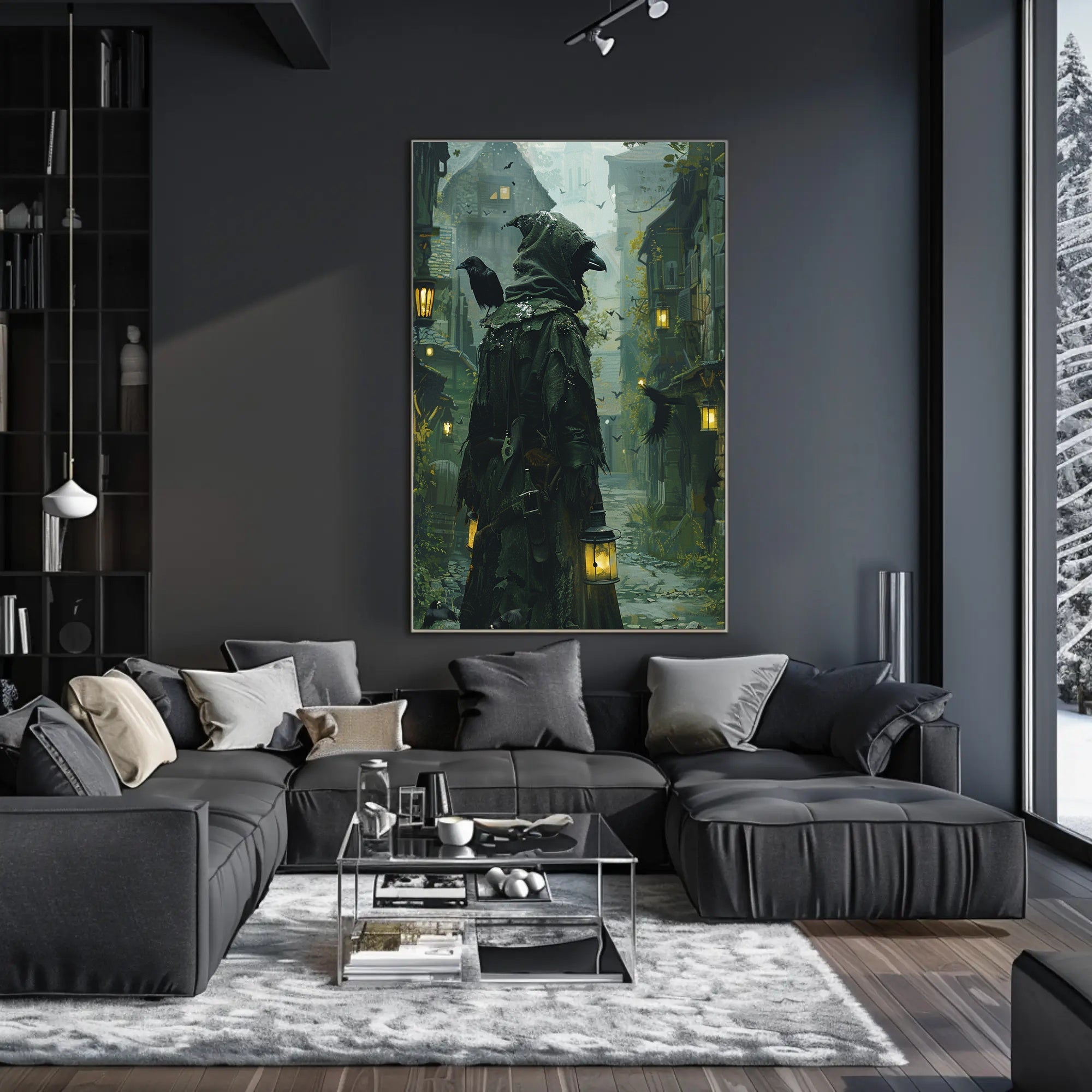 Dark Fantasy Plague Doctor Gothic Mystery Poster PosterGoat