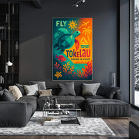Fly Tokelau Travel Adventure Explore Island Paradise Travel Poster PosterGoat