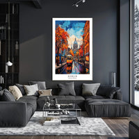 Dublin Autumn Vibrance: Urban or Cityscape Poster PosterGoat