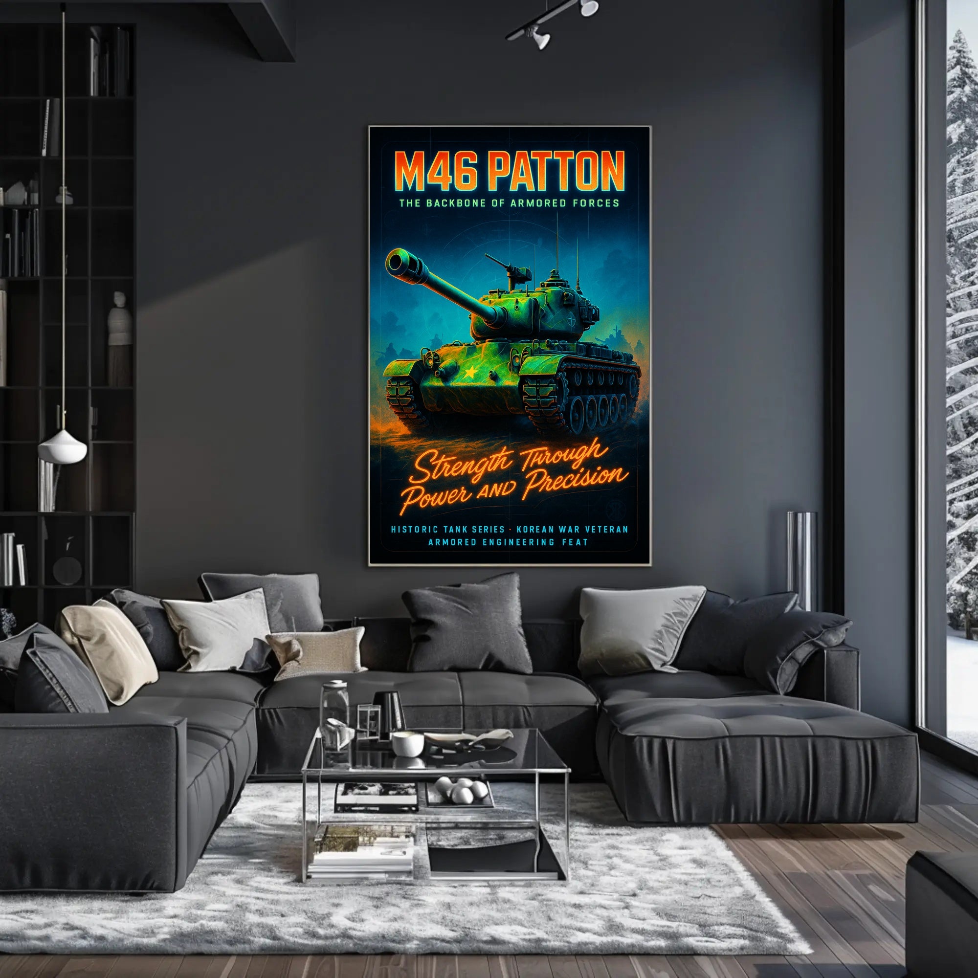 M46 Patton - The Backbone of Armored Forces Poster PosterGoat