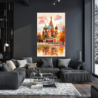 Saint Basil's Cathedral Autumn Art Poster