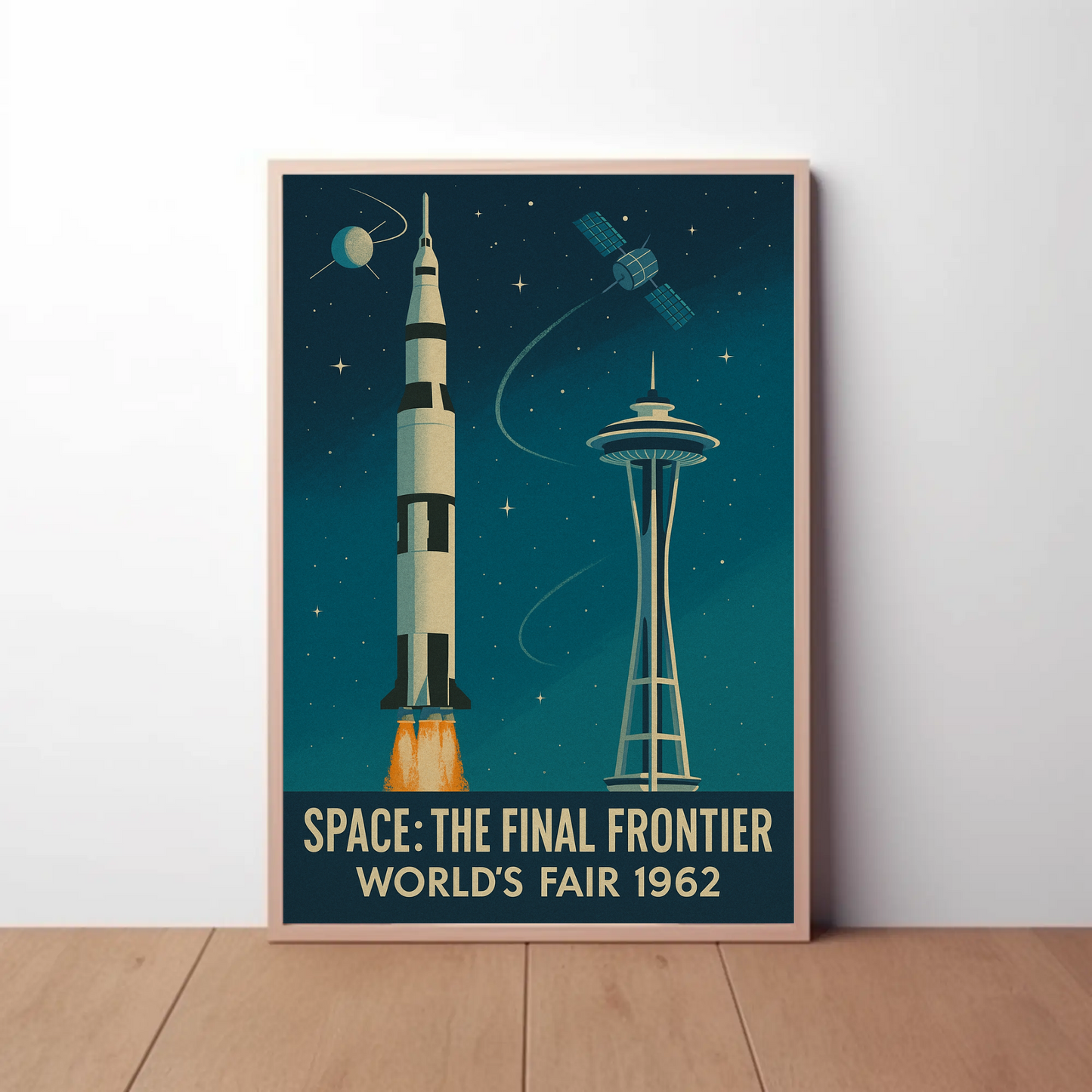 Space Frontier World's Fair 1962 Poster