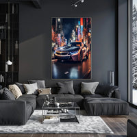 Sleek Night Drive Poster PosterGoat