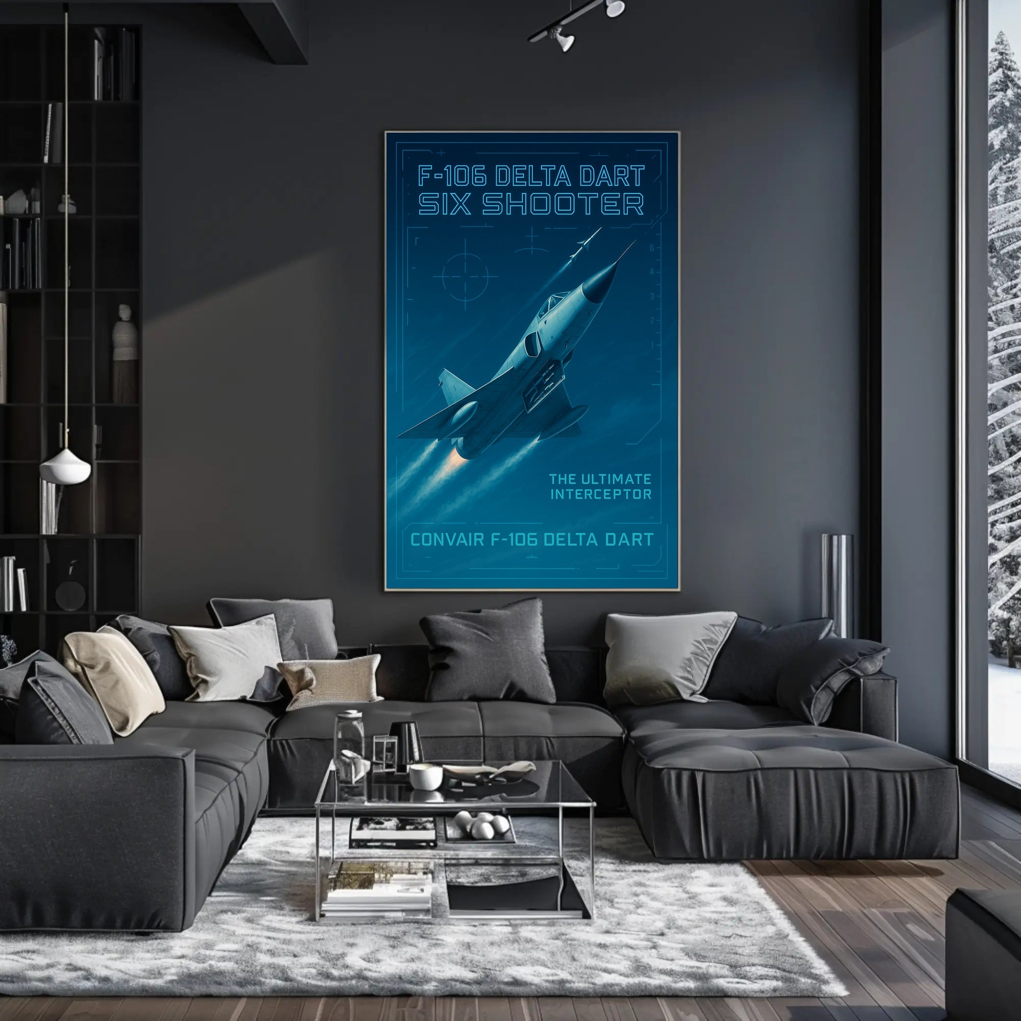 F-106 Delta Dart Six Shooter Poster