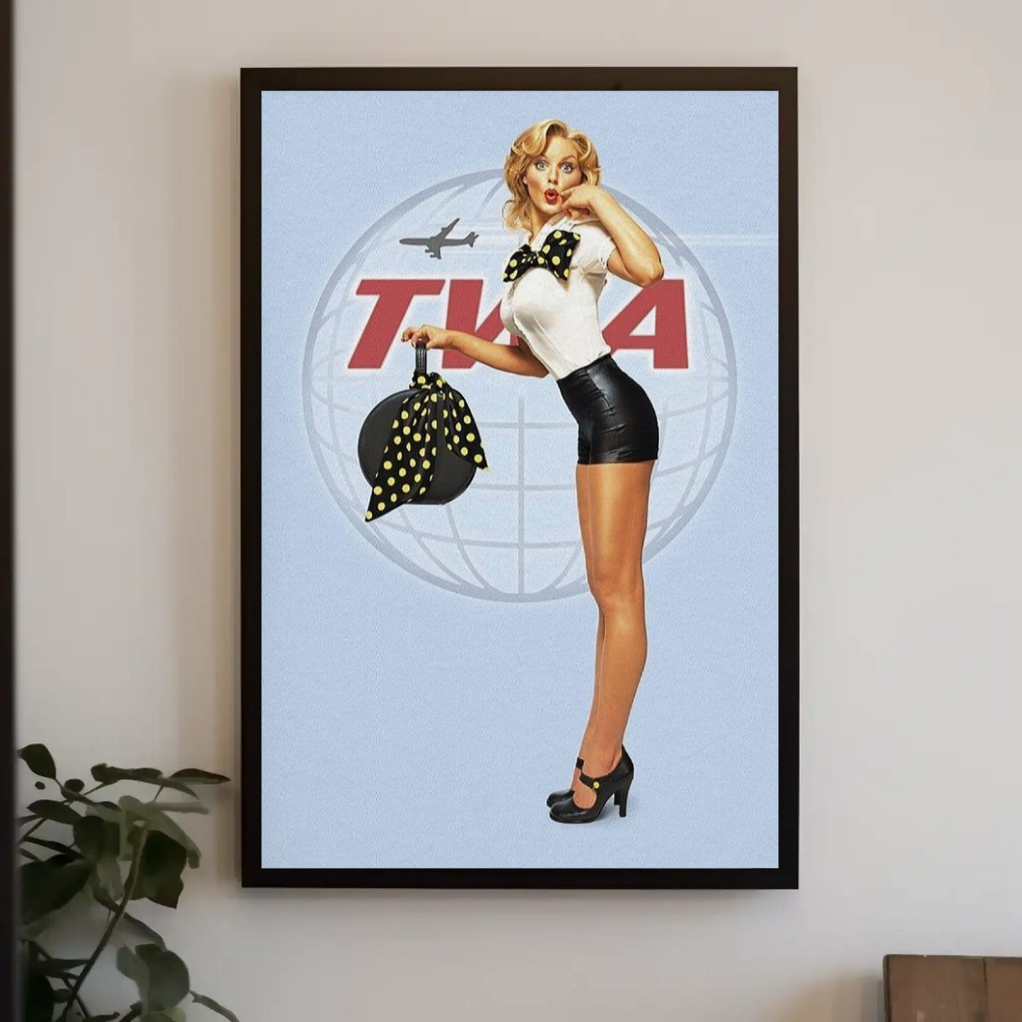 TWA Pin-Up Travel Advertisement