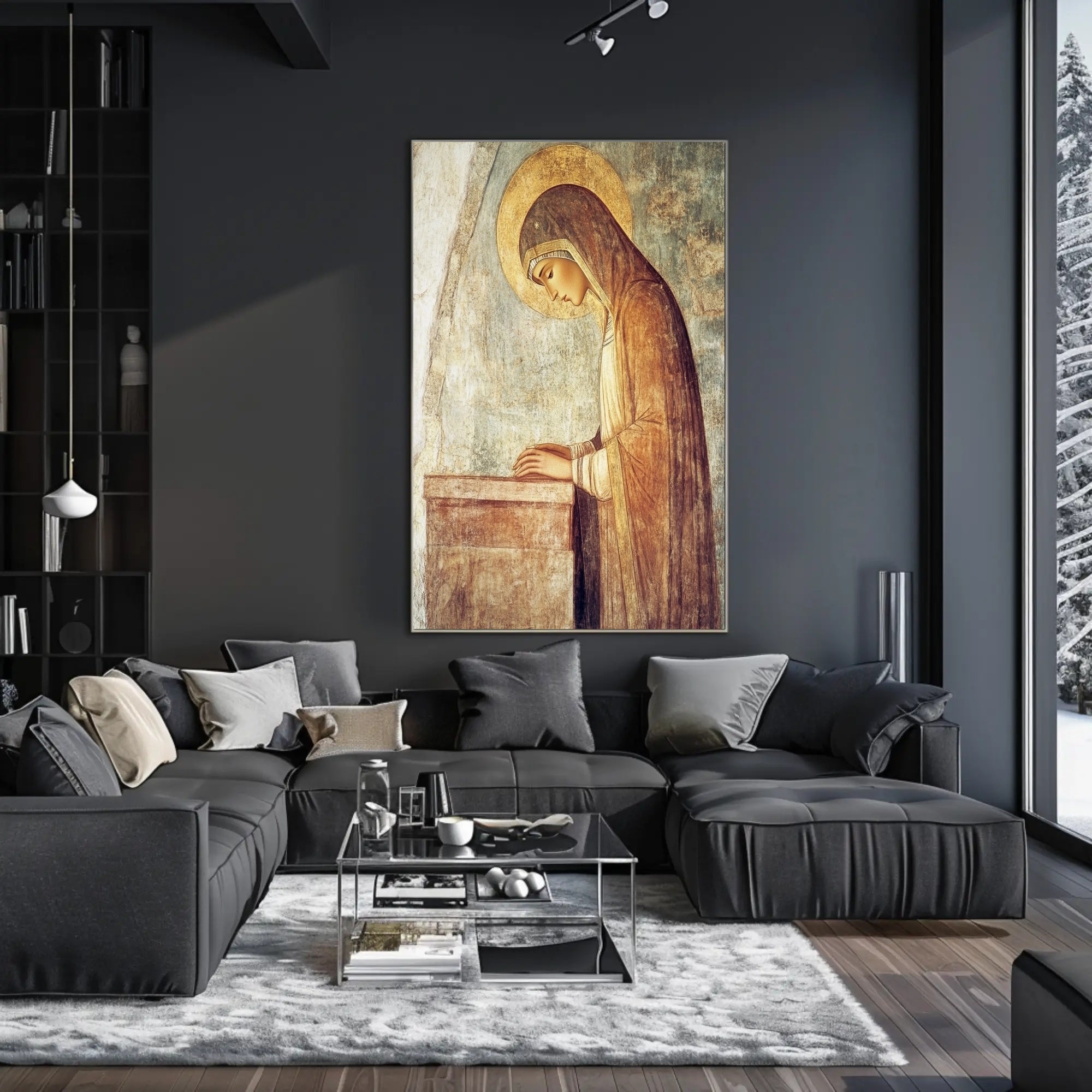 Sacred Devotion: Iconography of Prayer in Heritage Poster