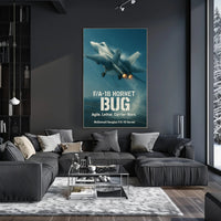 F/A-18 Hornet Fighter Jet in Flight Poster
