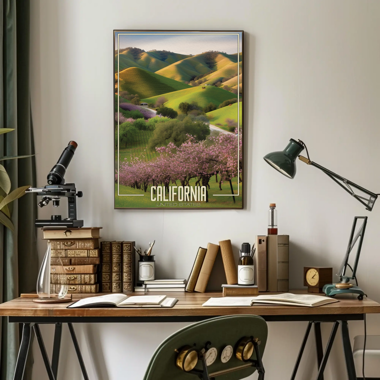 California Vineyard Vintage Poster