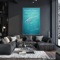 Ghostly Grace Glass Catfish Poster