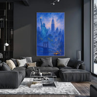 Iconic New York City Skyline Poster Classic Wall Art