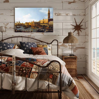 Venetian Celebration of Gondolas and Architecture Travel Poster