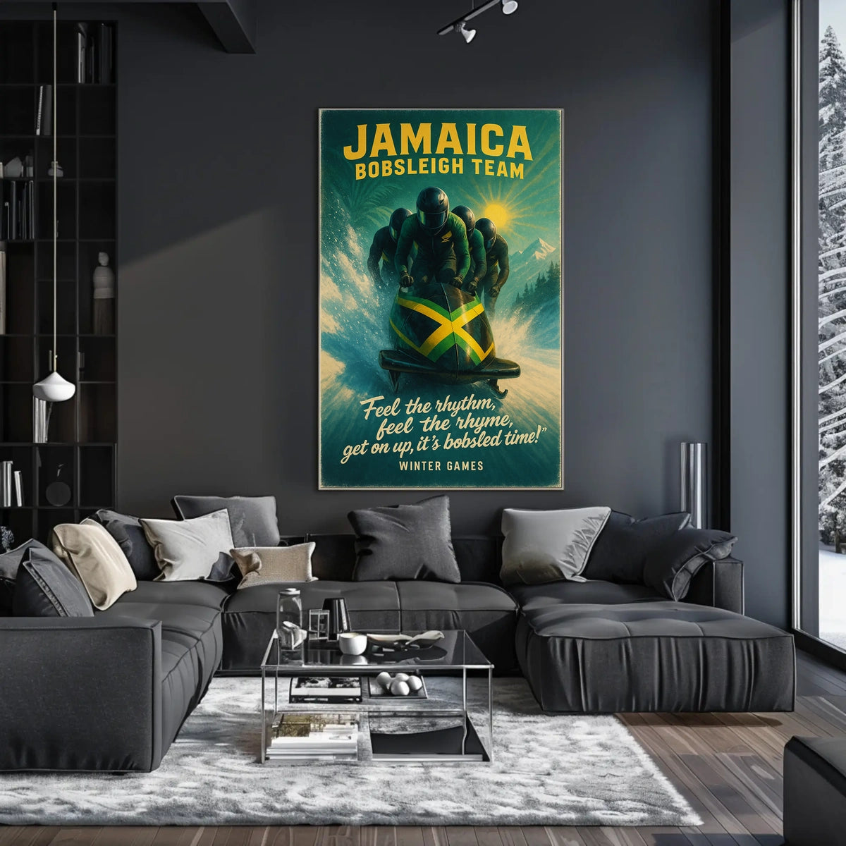 Jamaica Bobsleigh Team Winter Games Poster