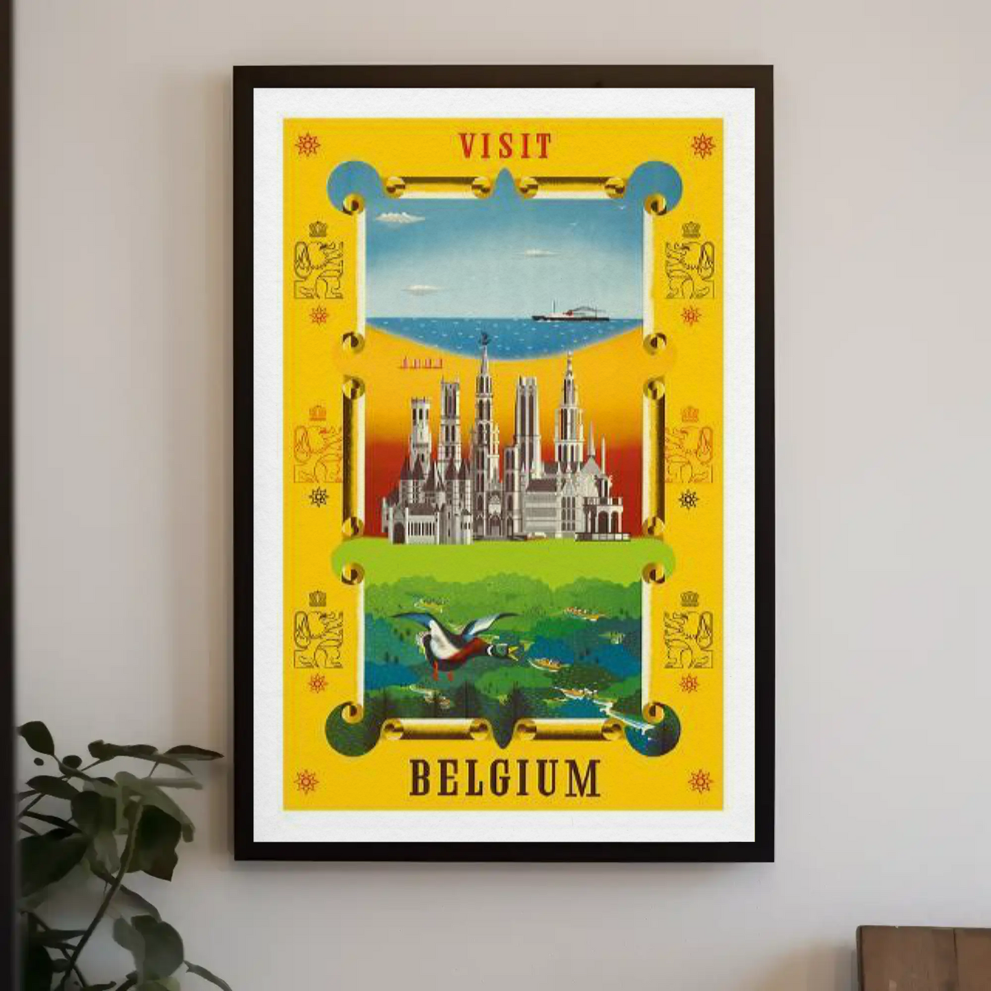 Visit Belgium Travel Poster