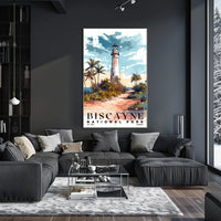 Biscayne Watercolor Wall Art Poster